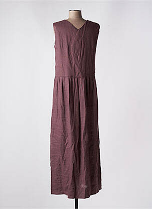 Robe longue sans manche sans manche violet MOMONI femme