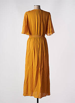 Robe longue manches courtes manches courtes jaune VANESSA BRUNO femme
