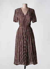 Robe longue marron LEON & HARPER pour femme seconde vue