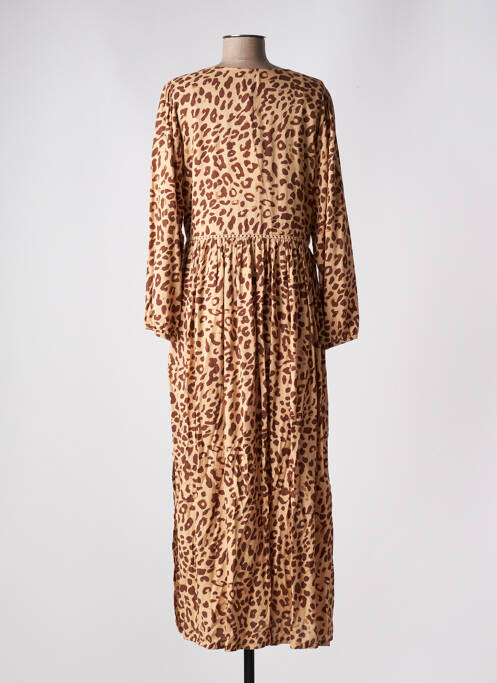 Robe longue beige SWILDENS pour femme