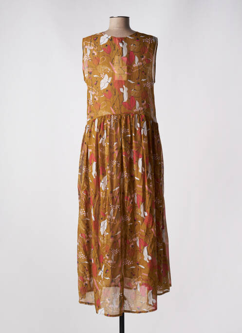 Robe longue marron ALYSI pour femme