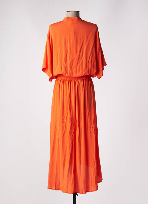 Robe longue orange 8PM pour femme