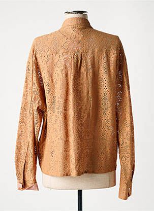 Chemisier manches longues manches longues marron FORTE-FORTE femme