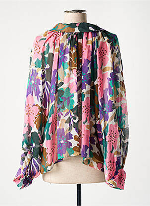Blouse légère et transparente manches longues rose ATTIC AND BARN femme