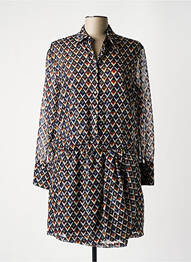 Robe courte manches longues manches longues bleu ATTIC AND BARN femme