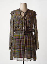 Robe mi-longue coupe fluide manches longues rose ATTIC AND BARN femme