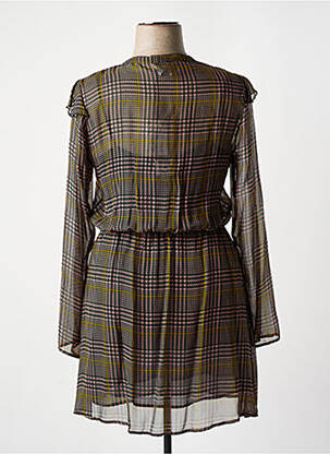 Robe mi-longue coupe fluide manches longues rose ATTIC AND BARN femme