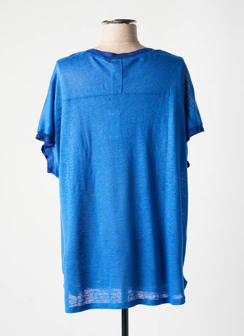 T-shirt col v manches courtes bleu BELLA JONES femme