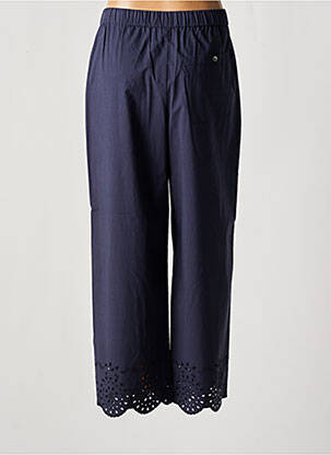 Pantalon 7/8 taille haute taille haute bleu BELLEROSE femme