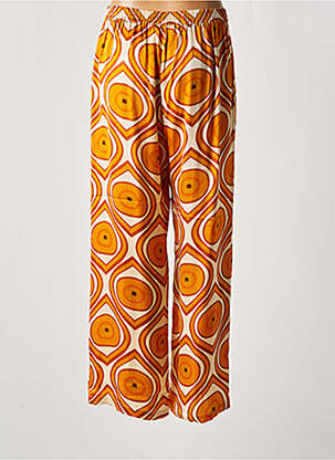 Pantalon large coupe fluide taille normale jaune BELLA JONES femme