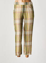 Pantalon 7/8 taille haute taille haute vert MOMONI femme