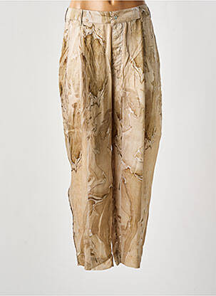 Pantalon droit coupe carotte taille haute beige MES DEMOISELLES...PARIS femme