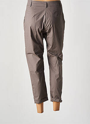 Pantalon 7/8 taille haute taille haute gris MOMONI femme