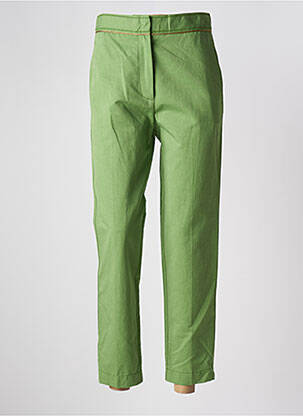 Pantalon 7/8 taille haute taille haute vert FORTE-FORTE femme