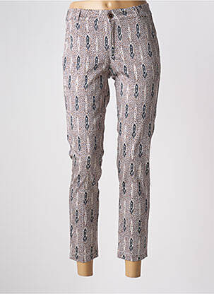 Pantalon 7/8 stretch taille normale beige MKT STUDIO femme