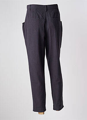 Pantalon 7/8 taille haute taille haute gris LEON & HARPER femme