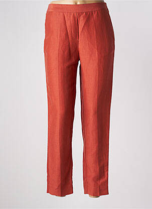 Pantalon droit taille haute taille haute orange MOMONI femme