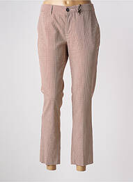 Pantalon 7/8 taille à pinces taille normale marron TRUE NYC femme