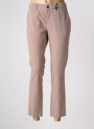 Pantalon 7/8 taille à pinces taille normale marron TRUE NYC femme