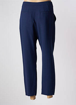Pantalon 7/8 taille haute taille haute bleu MOMONI femme