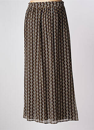 Jupe longue imprimé fantaisie noir MOMONI femme