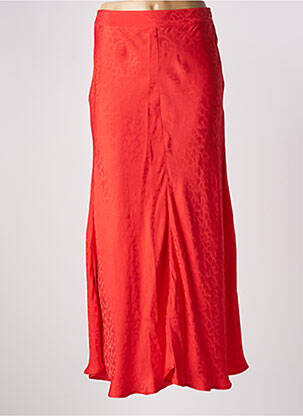 Jupe longue taille haute rouge ROSEANNA femme