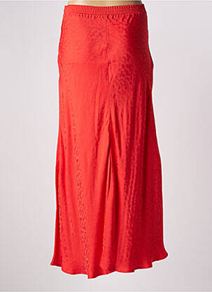 Jupe longue taille haute rouge ROSEANNA femme