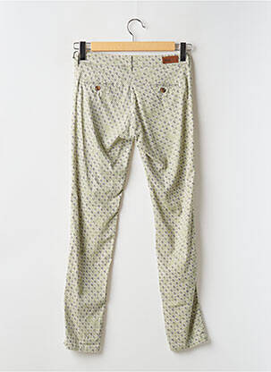 Pantalon chino tissage popeline taille normale vert HOD femme