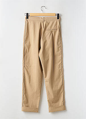 Pantalon droit tissage popeline taille haute beige MES DEMOISELLES...PARIS femme