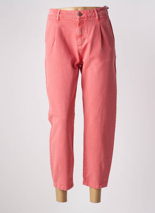 Jean coupe mom poches taille haute rose HOD femme