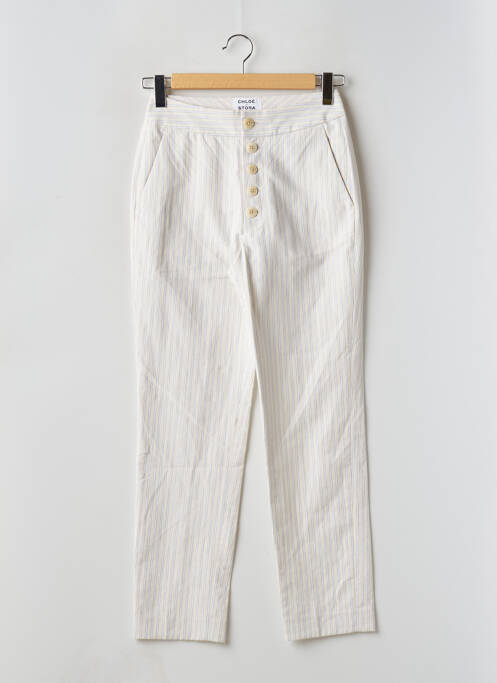 Pantalon chino beige CHLOÉ STORA pour femme