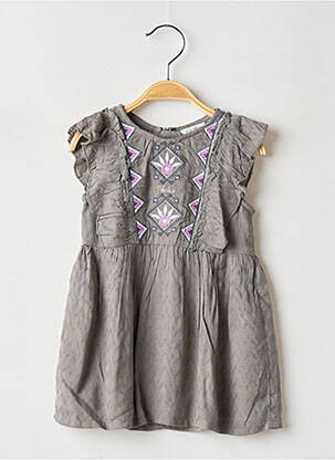 Robe courte manches courtes manches courtes vert IKKS fille