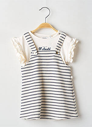 Ensemble robe imprimé fantaisie beige IKKS fille