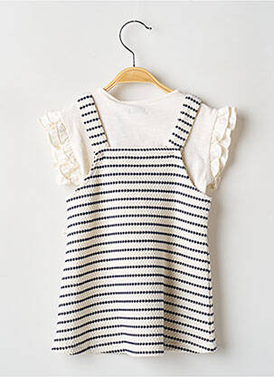 Ensemble robe imprimé fantaisie beige IKKS fille