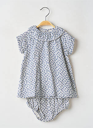 Ensemble short taille élastique bleu PETIT BATEAU fille