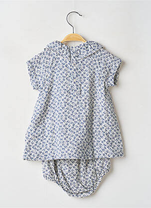 Ensemble short taille élastique bleu PETIT BATEAU fille