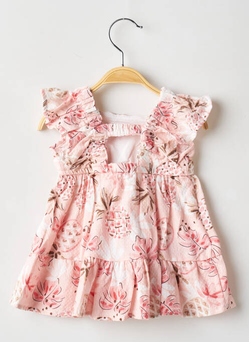 Robe courte rose MAYORAL pour fille