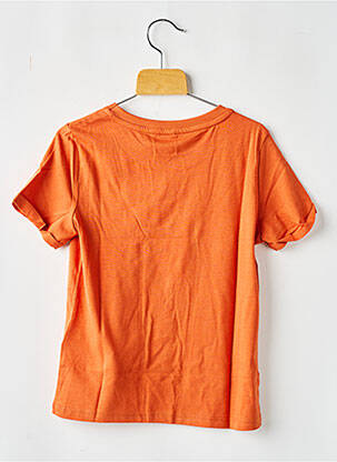 T-shirt stretch manches courtes orange ONLY fille