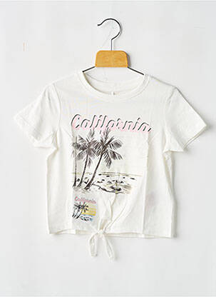T-shirt bio manches courtes blanc NAME IT fille