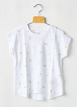 T-shirt stretch manches courtes blanc NAME IT fille