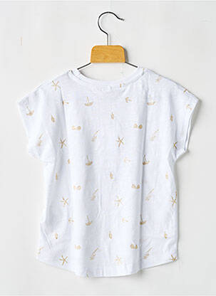 T-shirt stretch manches courtes blanc NAME IT fille