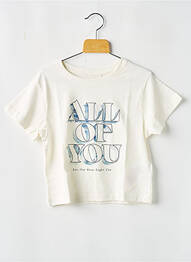 T-shirt stretch manches courtes beige NAME IT fille