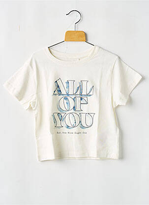 T-shirt stretch manches courtes beige NAME IT fille