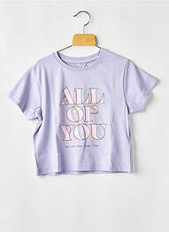 T-shirt stretch manches courtes violet NAME IT fille