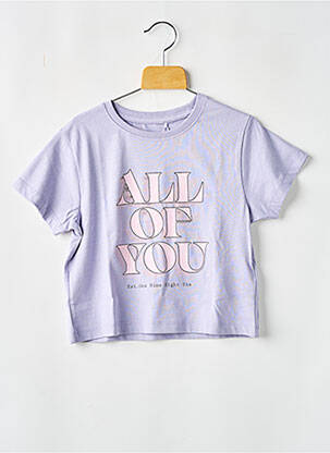 T-shirt stretch manches courtes violet NAME IT fille