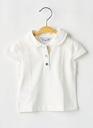 Polo stretch manches courtes beige MAYORAL fille