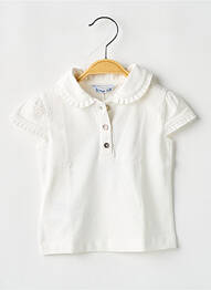 Polo stretch manches courtes beige MAYORAL fille