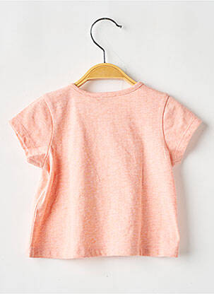 T-shirt coupe cintrée manches courtes orange IKKS fille