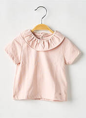 T-shirt rose PETIT BATEAU pour fille seconde vue