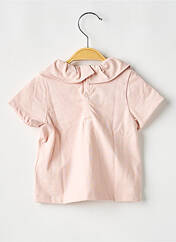 T-shirt rose PETIT BATEAU pour fille seconde vue